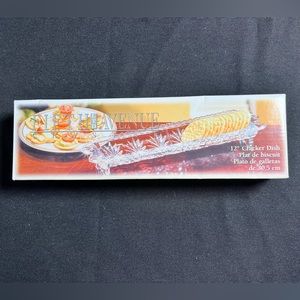 NWOT Fifth Avenue Crystal Cracker Dish